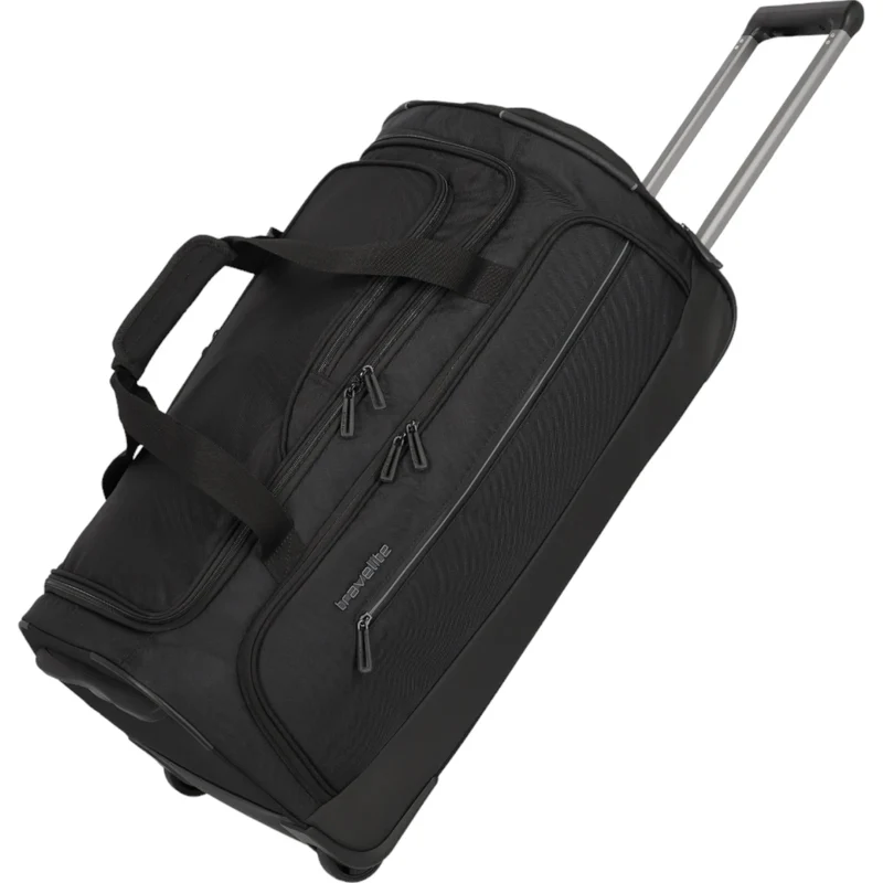 Travelite Crosslite Rollenreisetasche M 69 cm -Schwarz