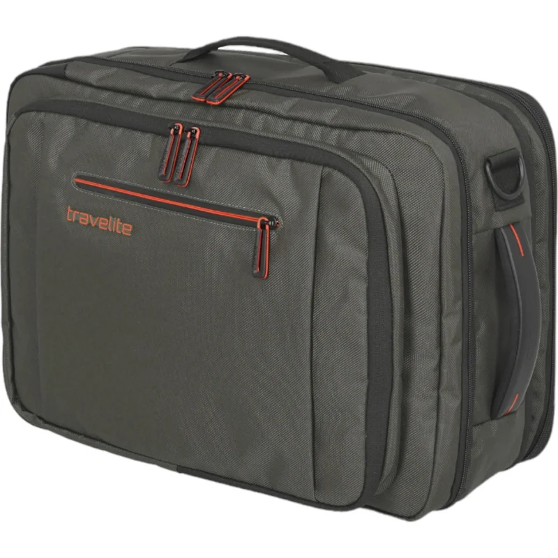 Travelite Crosslite Bordtasche mit Rucksackfunktion 43 cm -Oliv
