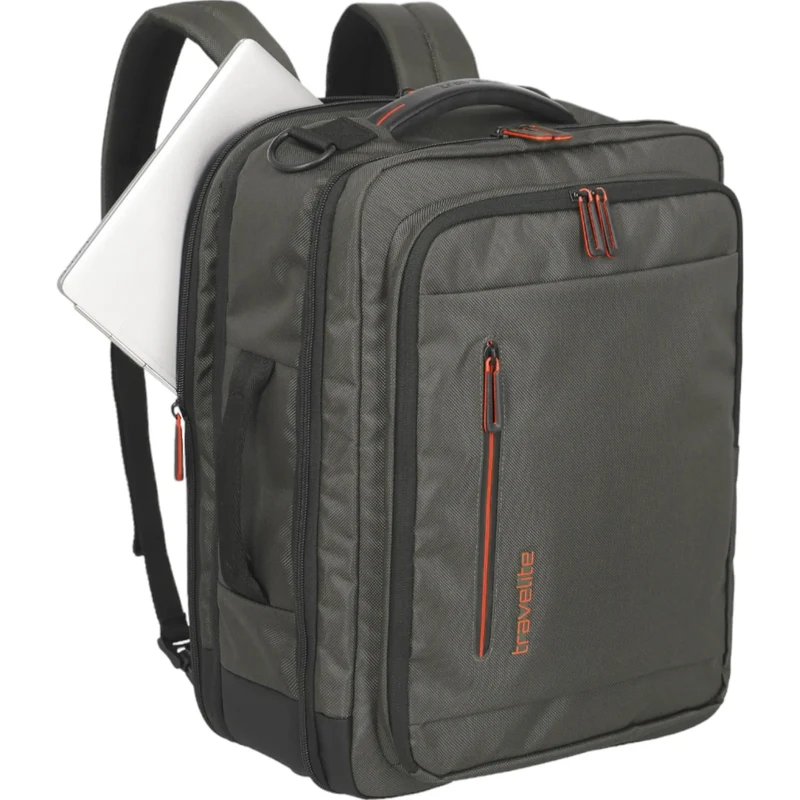 Travelite Crosslite Bordtasche mit Rucksackfunktion 43 cm -Oliv