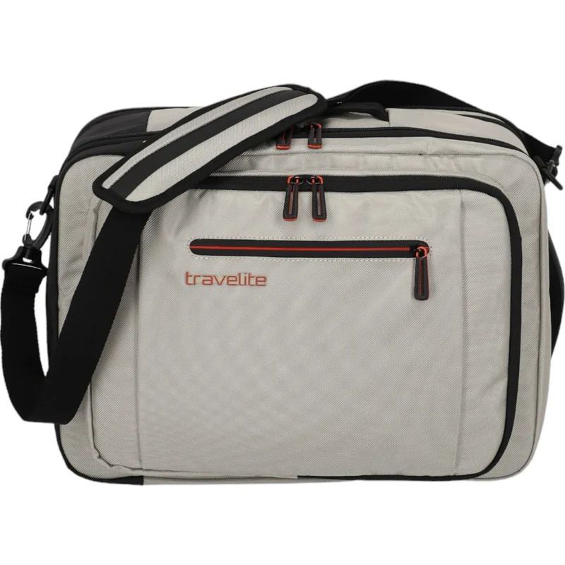 Travelite Crosslite Bordtasche mit Rucksackfunktion 43 cm -Natur