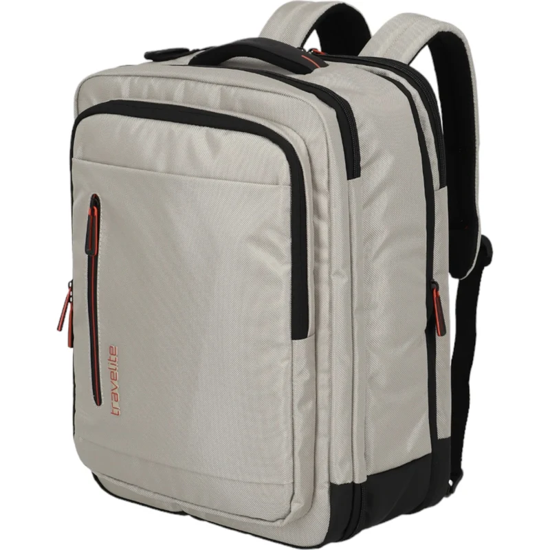 Travelite Crosslite Bordtasche mit Rucksackfunktion 43 cm -Natur
