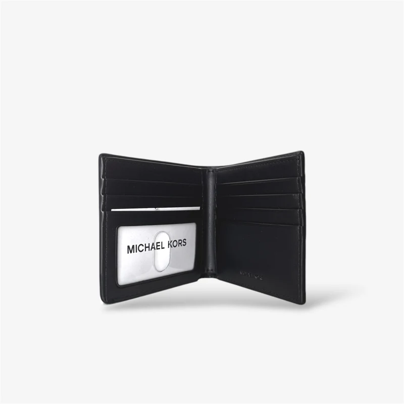 Michael Kors Cooper Billfold Geldbörse mit ID-Fach Leder Denim Blau 36S4LCOF2L