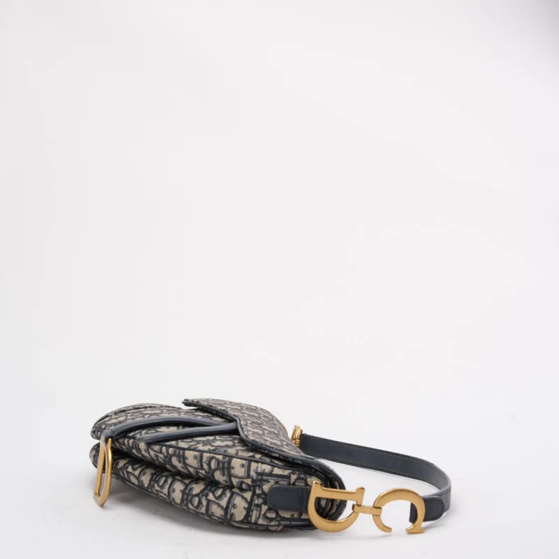 Dior Saddle Bag Medium Blue Oblique Jacquard 2020