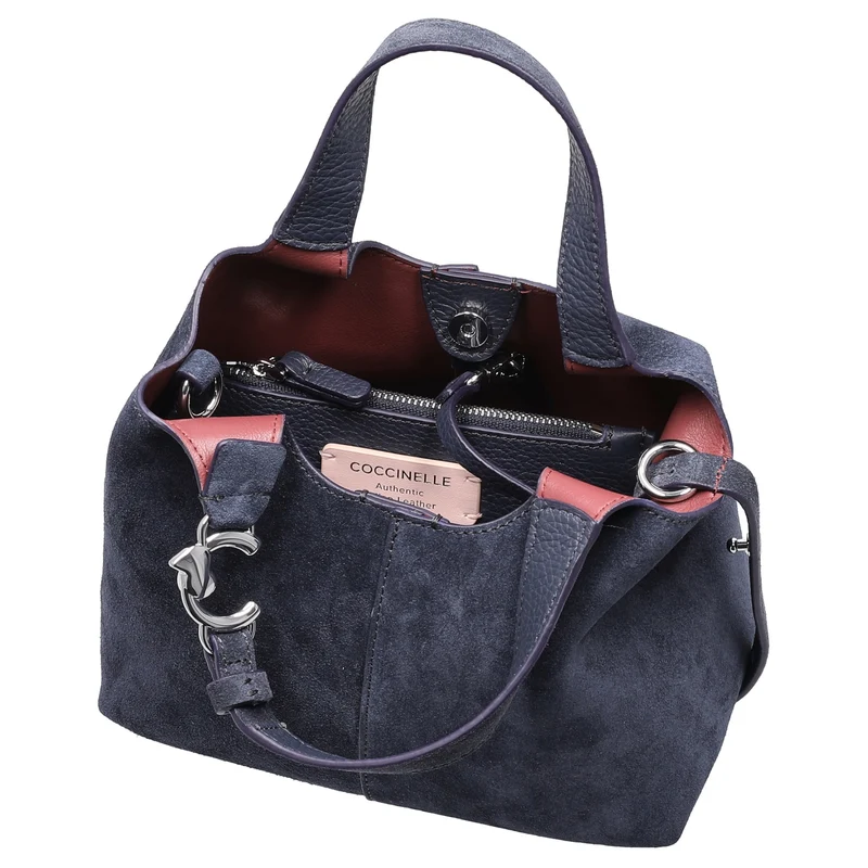 Coccinelle C-Easy Suede - Henkeltasche S 20 cm (midnight blue)