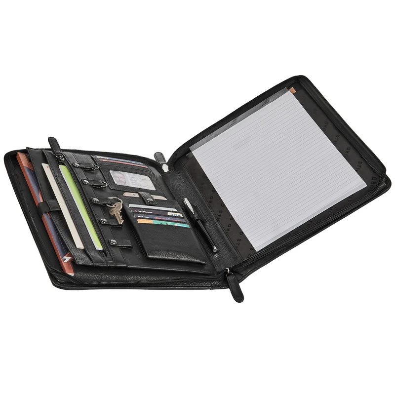 "Marek" Echtleder Dokumentenmappe A4 mit Tabletfach 13 - 13,6 Zoll