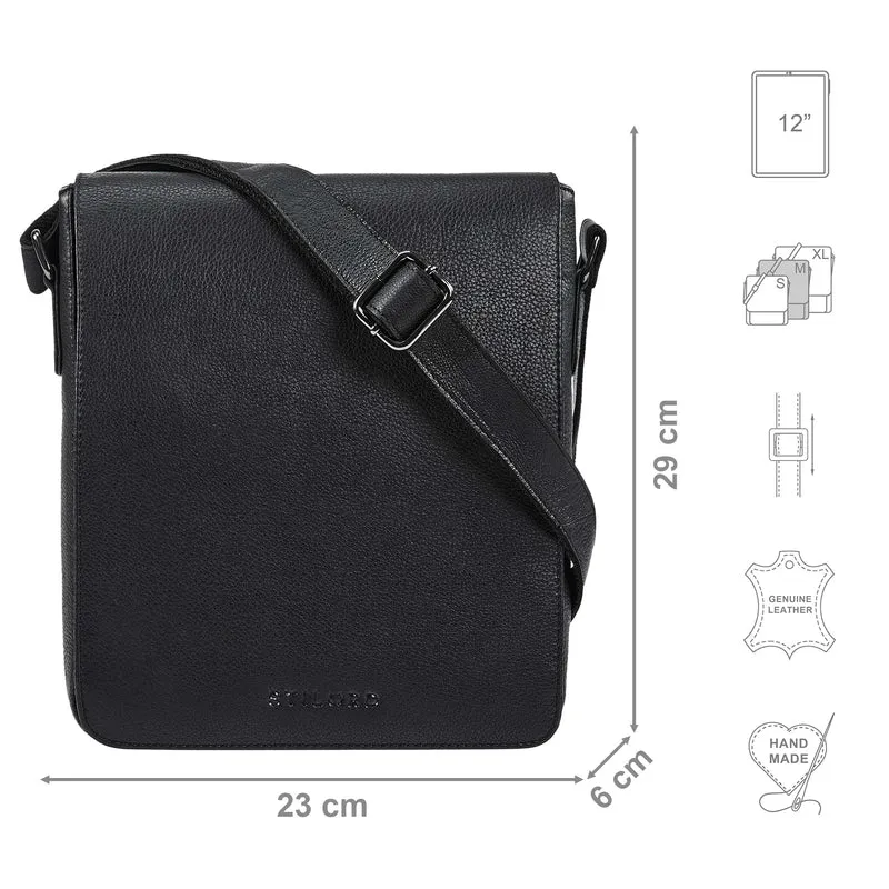 "Cosmo" Vintage Ledertasche Herren Umhängetasche Groß