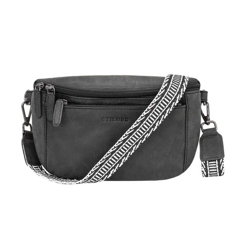 "Iowa" Crossbody Bag Damen Leder 2 in 1 Leder Bauchtasche