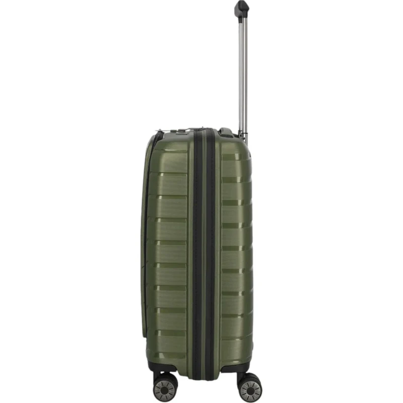 Travelite Air Base 4-Rollen-Kabinentrolley mit Vortasche S 55 cm -Olive