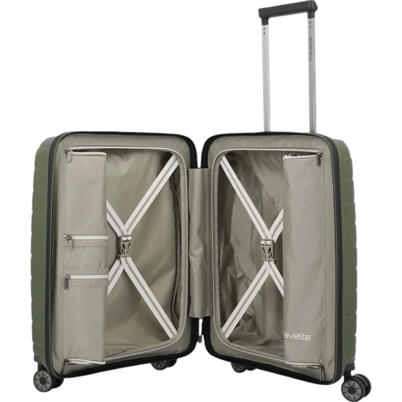 Travelite Air Base 4-Rollen-Kabinentrolley S 55 cm -Olive