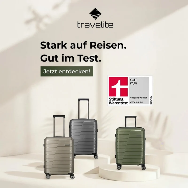 Travelite Air Base 4-Rollen-Kabinentrolley S 55 cm -Olive