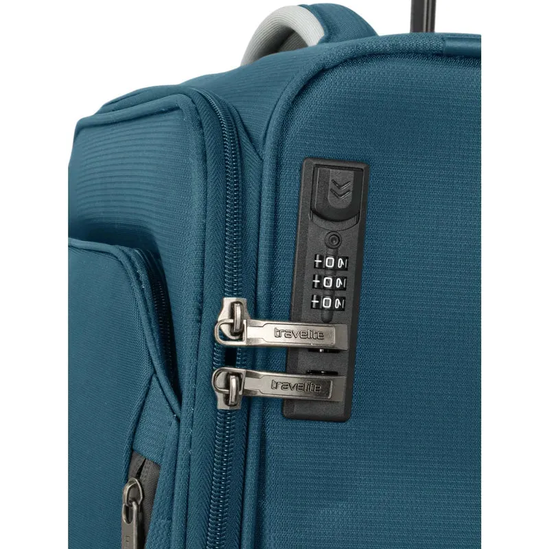 Travelite Jetpack Multi Light 4-Rad Cabin Trolley 55 cm -petrol