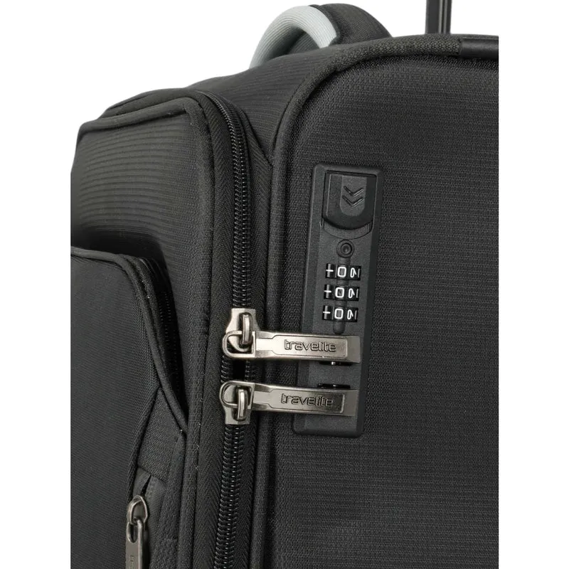 Travelite Jetpack Multi Light 4-Rad Cabin Trolley 55 cm -schwarz