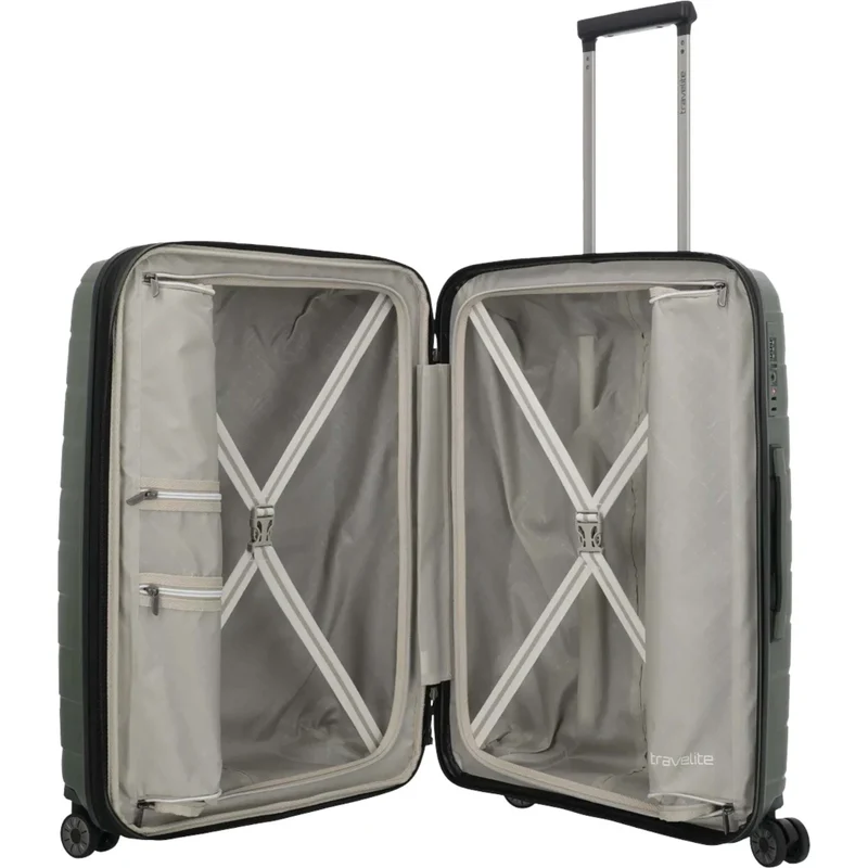 Travelite Air Base 4-Rollen-Trolley M 67 cm -Olive