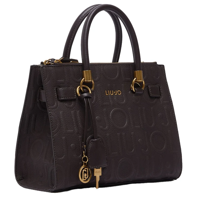 Liu Jo Manh S Satchel Logoprägung - Umhängetasche 27 cm (deep brown)