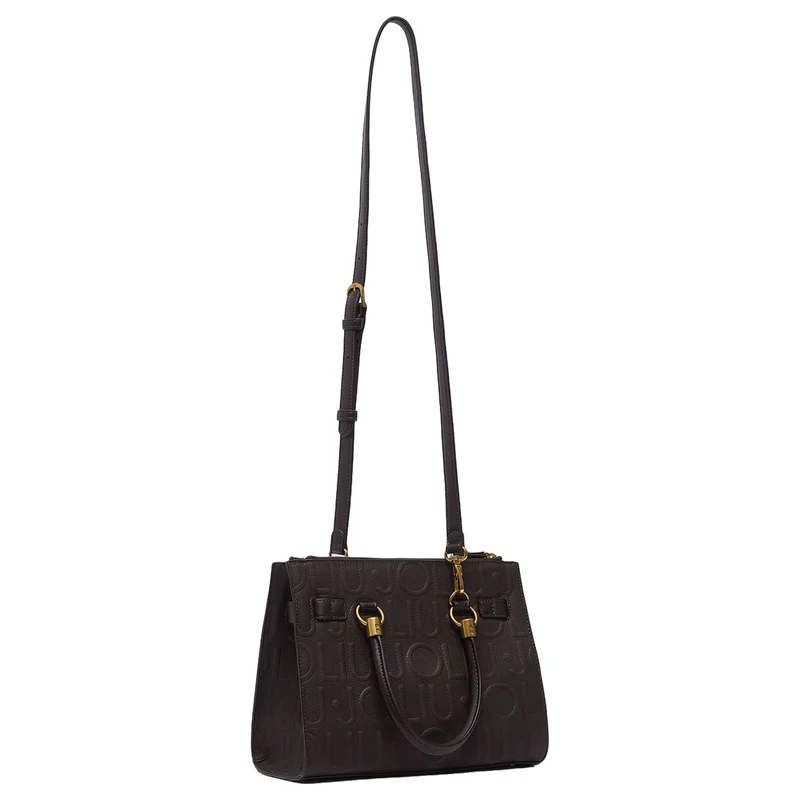 Liu Jo Manh S Satchel Logoprägung - Umhängetasche 27 cm (deep brown)