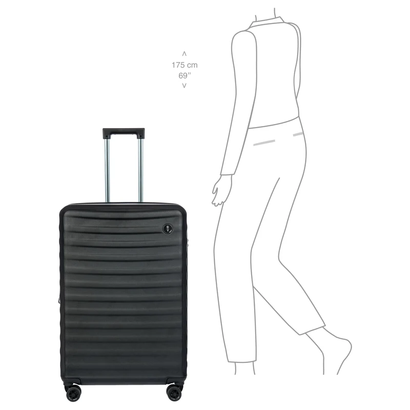Brics Nausicaa - 4-Rollen-Trolley 79 cm erw. (black)
