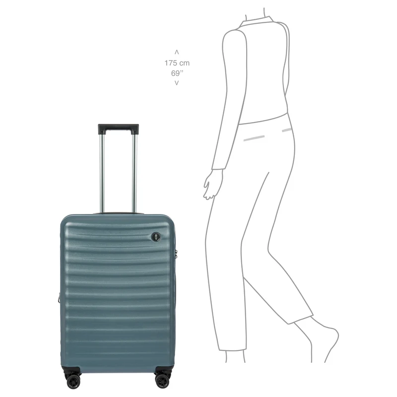 Brics Nausicaa - 4-Rollen-Trolley 69.5 cm erw. (grey blue)