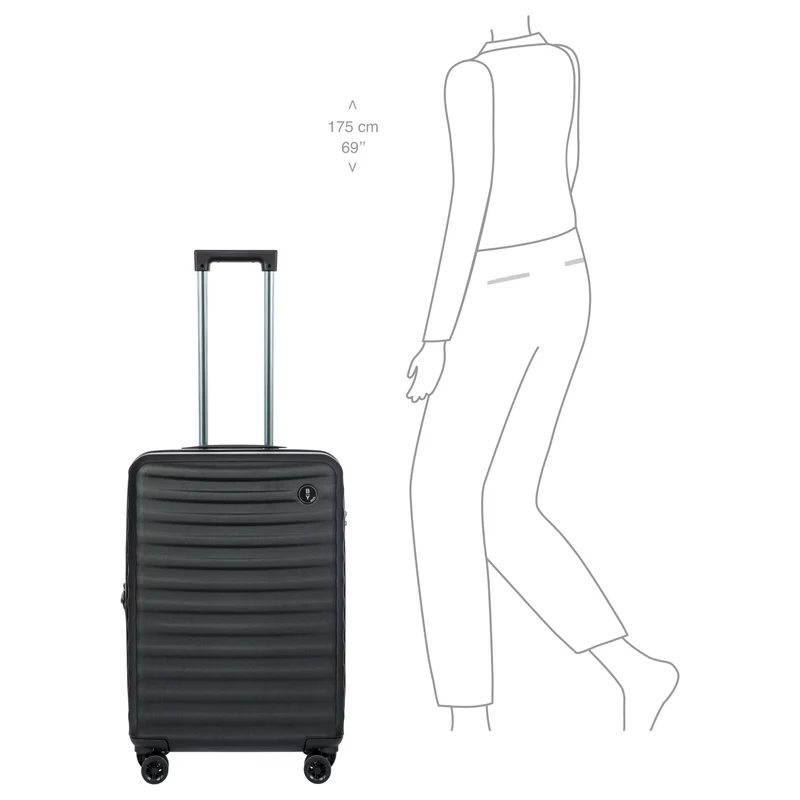 Brics Nausicaa - 4-Rollen-Trolley 69.5 cm erw. (black)