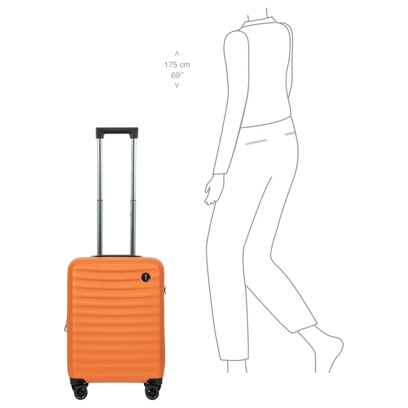 Brics Nausicaa - 4-Rollen-Kabinentrolley 55 cm erw. (orange)