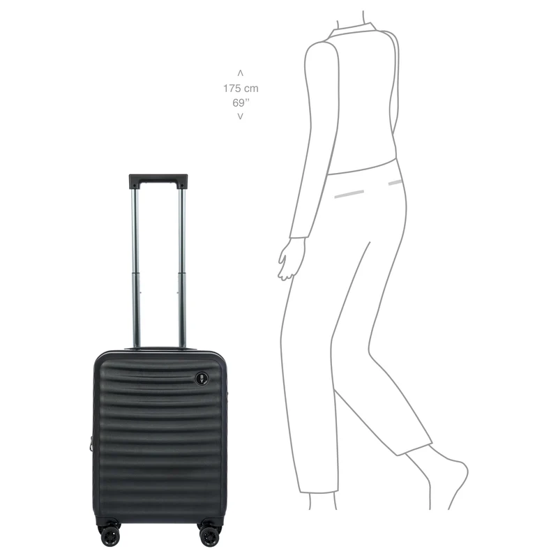 Brics Nausicaa - 4-Rollen-Kabinentrolley 55 cm erw. (black)