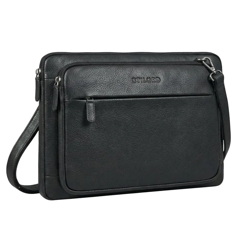 "Clarity" Schmale Laptophülle 15 15.6 16 Zoll Leder Herren