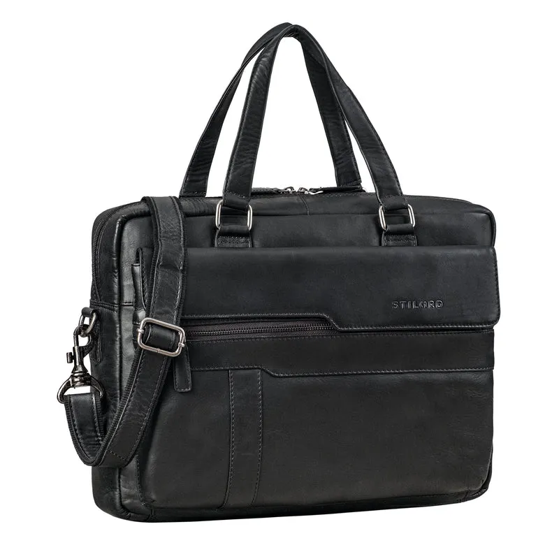 "Matthew" Leder Aktentasche A4 Damen & Herren Laptop bis 16 Zoll