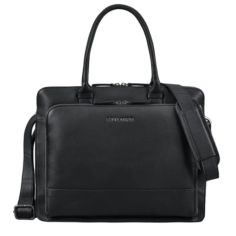 "Nola" Shopper Aktentasche Damen Leder Groß Laptoptasche 14 Zoll