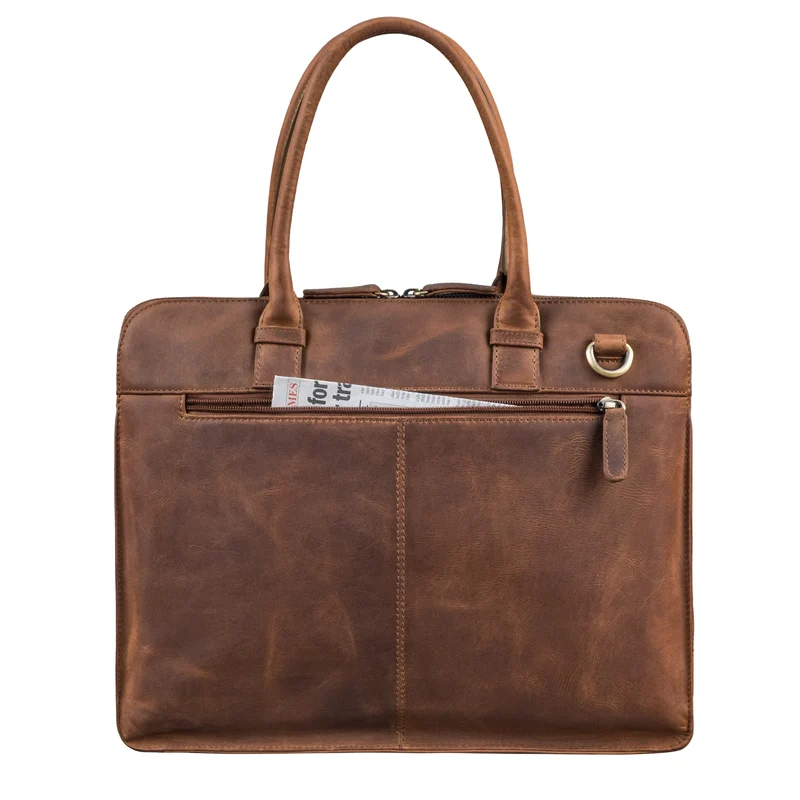 "Nola" Shopper Aktentasche Damen Leder Groß Laptoptasche 14 Zoll