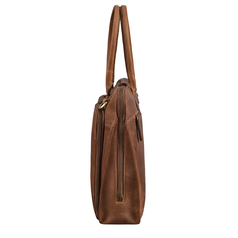 "Nola" Shopper Aktentasche Damen Leder Groß Laptoptasche 14 Zoll