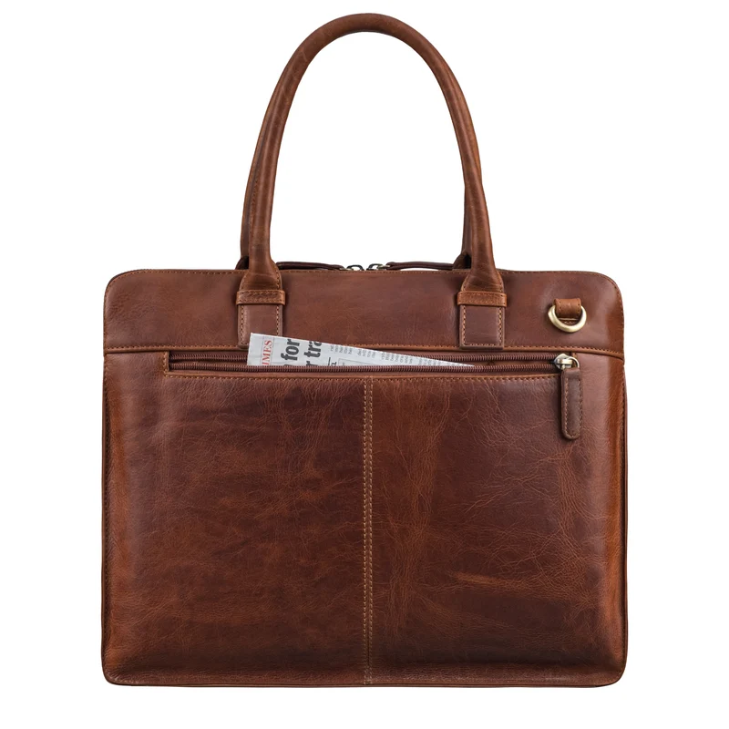 "Nola" Shopper Aktentasche Damen Leder Groß Laptoptasche 14 Zoll