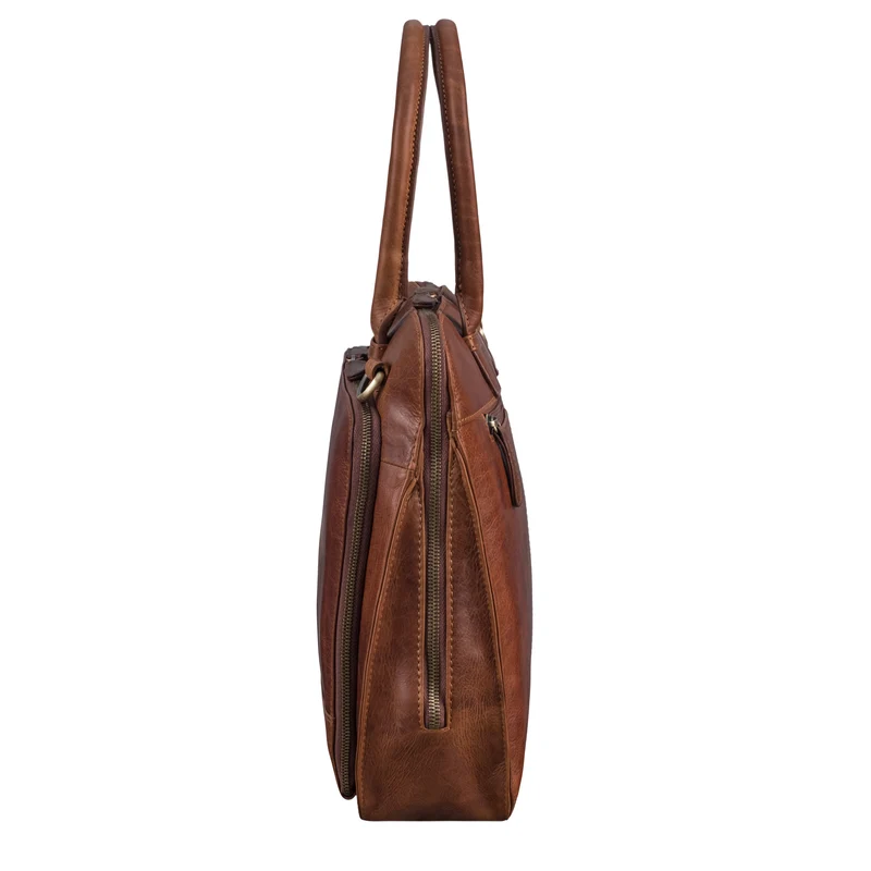 "Nola" Shopper Aktentasche Damen Leder Groß Laptoptasche 14 Zoll