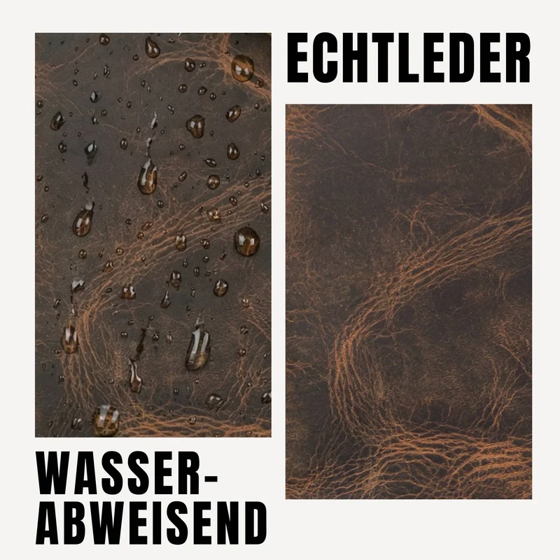 "Zander" Vintage Leder Umhängetasche Herren Klein für 8 Zoll Tablet