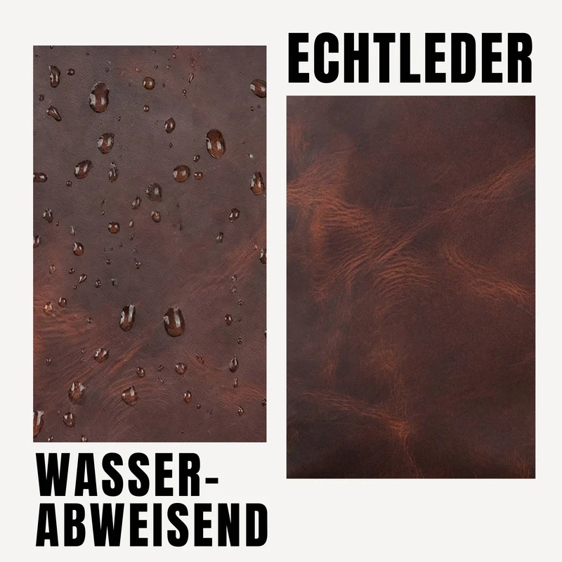 "Zander" Vintage Leder Umhängetasche Herren Klein für 8 Zoll Tablet
