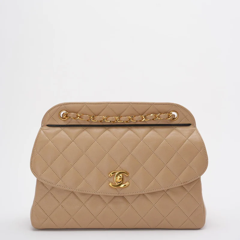 Chanel Beige Vintage Zeitlose Trendy Flap Bag 2011-2012