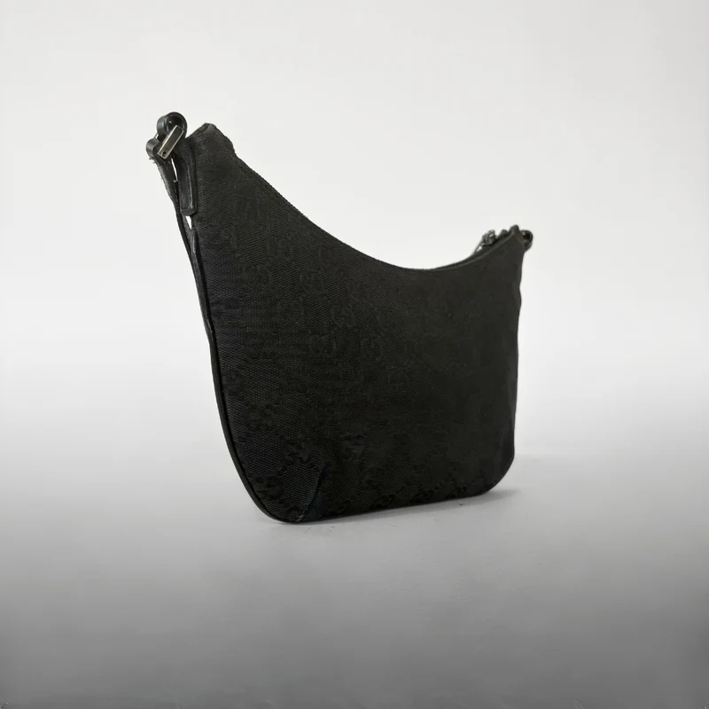 Gucci Schoudertas Zwart Canvas