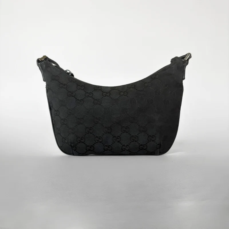 Gucci Schoudertas Zwart Canvas