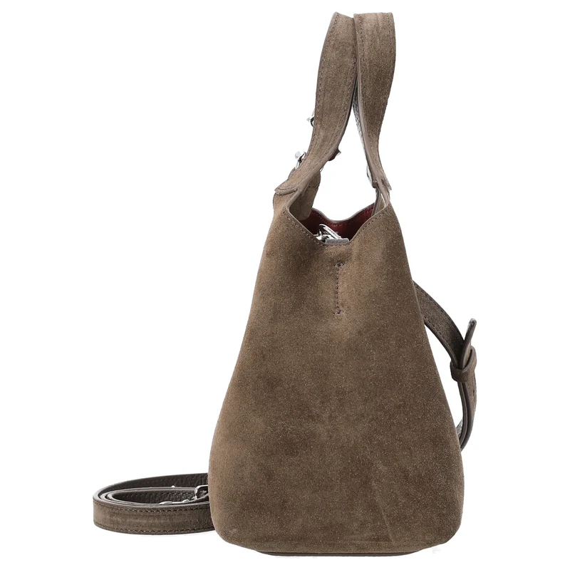 Coccinelle C-Easy Suede - Henkeltasche S 20 cm (fango/fango)