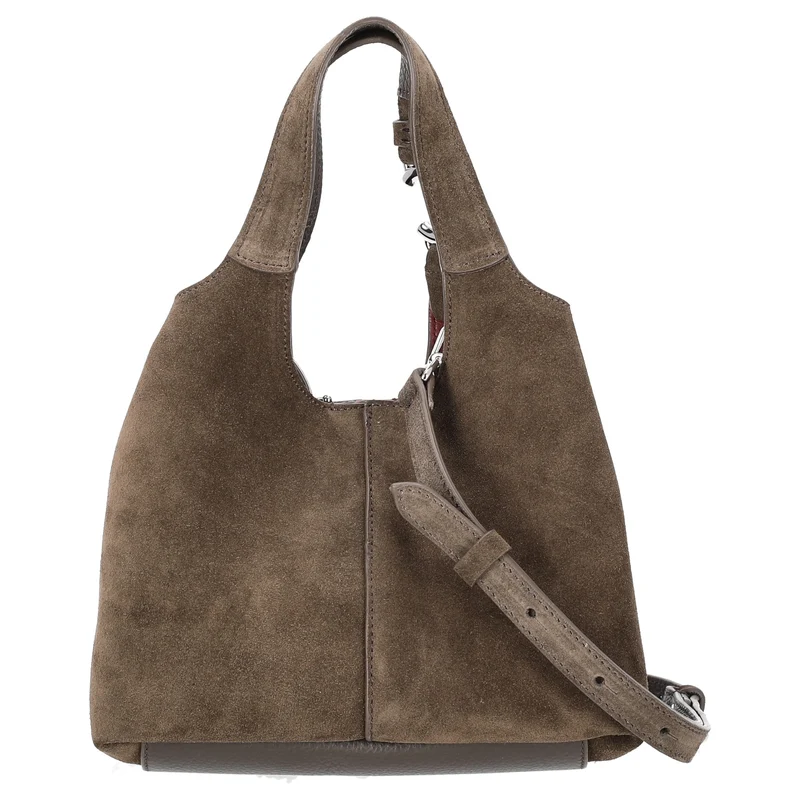 Coccinelle C-Easy Suede - Henkeltasche S 20 cm (fango/fango)