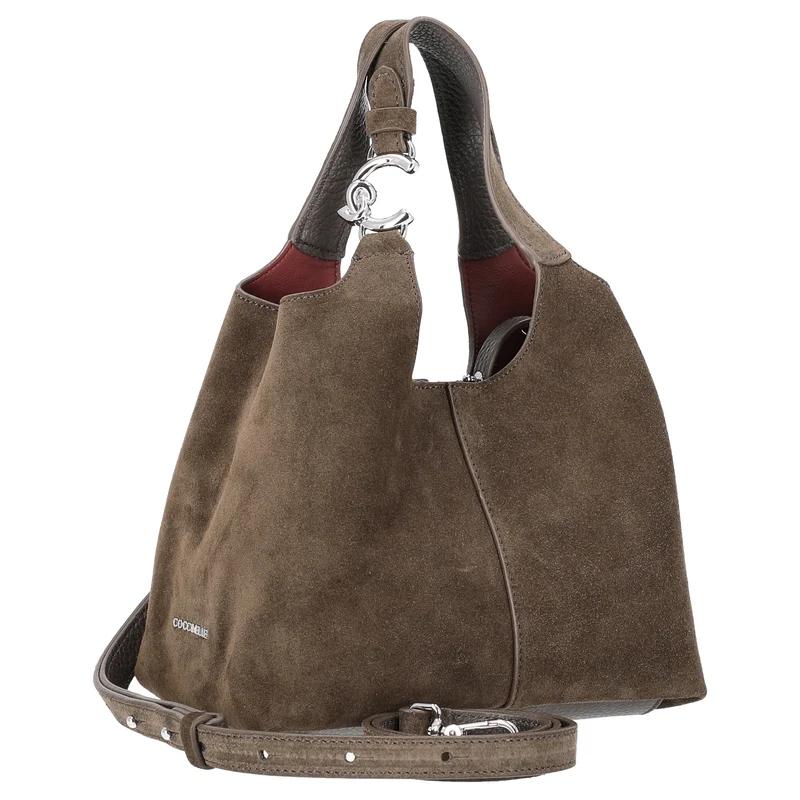 Coccinelle C-Easy Suede - Henkeltasche S 20 cm (fango/fango)