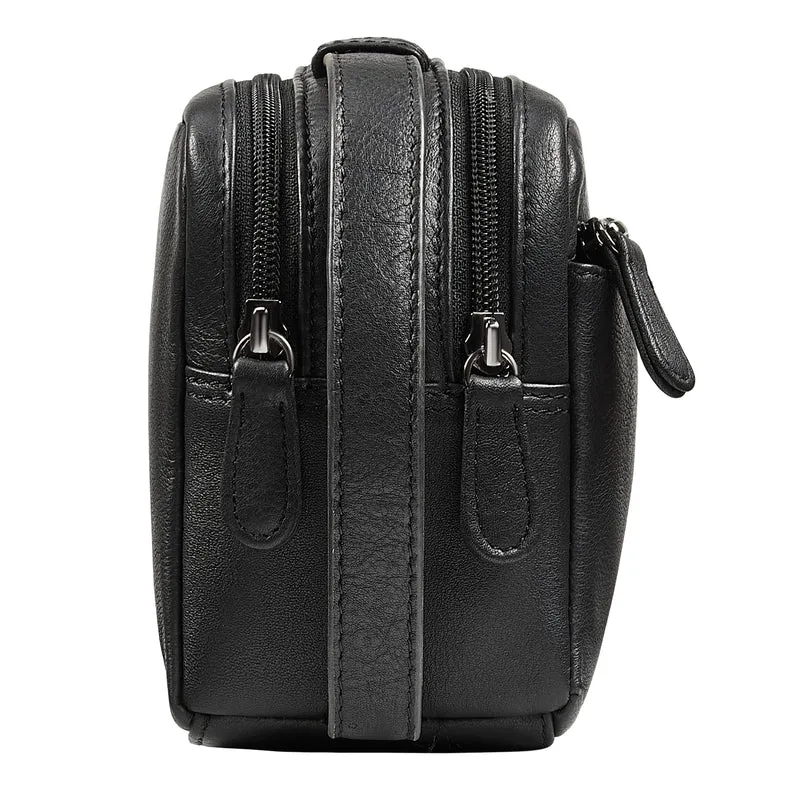 "Bran" Handgelenktasche Herren Leder Groß Clutch Echtleder Vintage