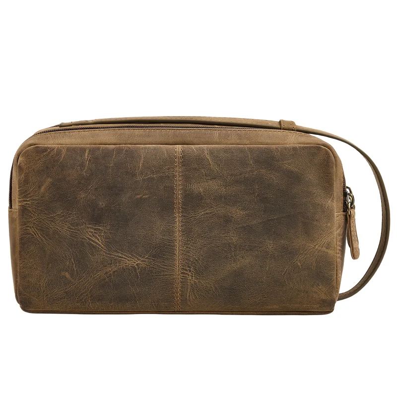 "Bran" Handgelenktasche Herren Leder Groß Clutch Echtleder Vintage