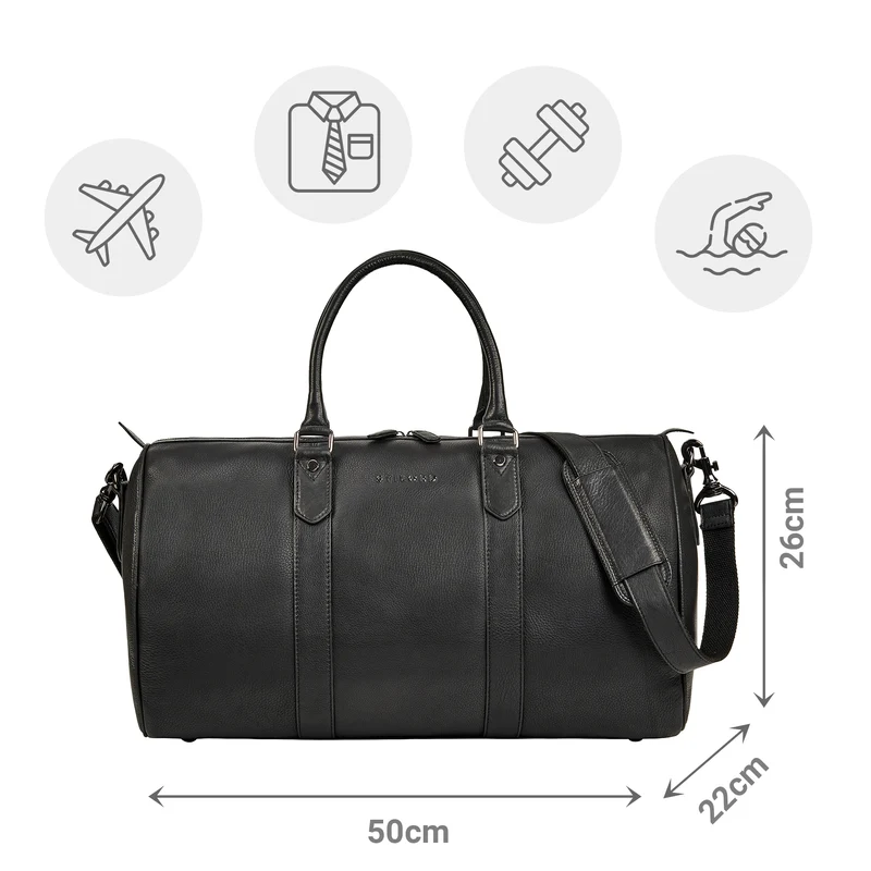 "Santiago" Vintage Reisetasche Leder 28L für Damen & Herren