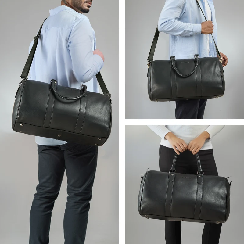 "Santiago" Vintage Reisetasche Leder 28L für Damen & Herren
