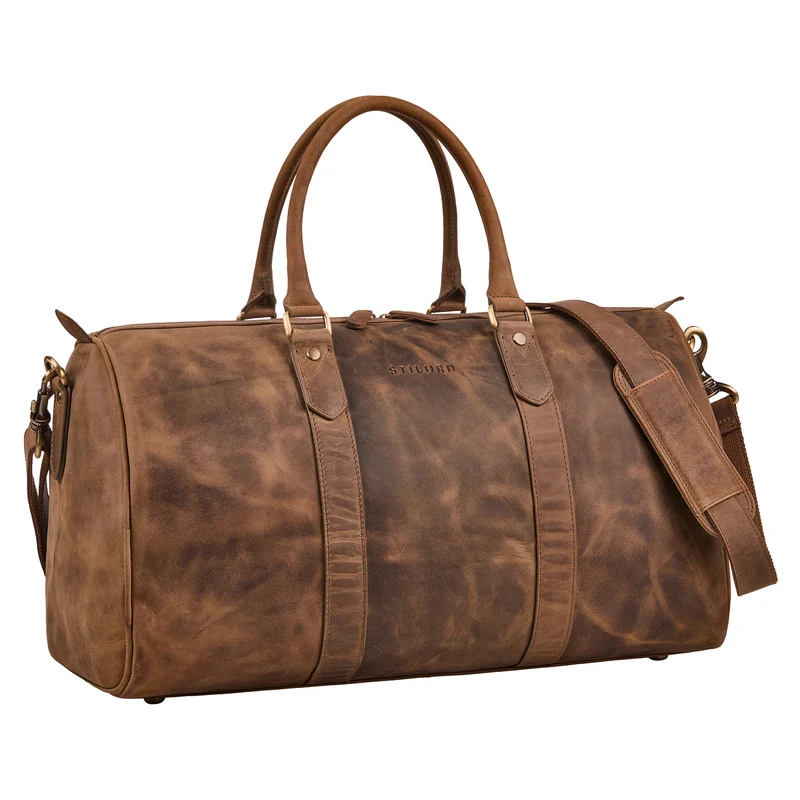 "Santiago" Vintage Reisetasche Leder 28L für Damen & Herren