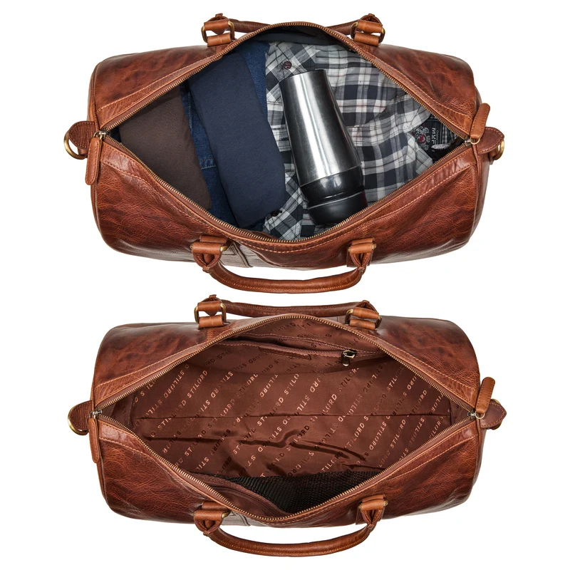 "Santiago" Vintage Reisetasche Leder 28L für Damen & Herren