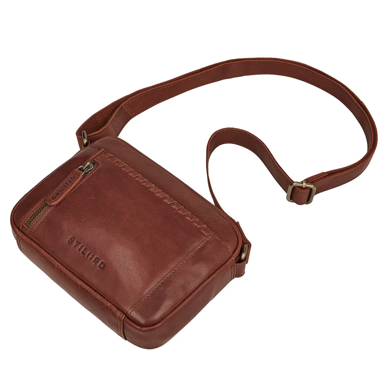 "Marisa" Boho Umhängetasche Damen klein Leder Crossbody Bag