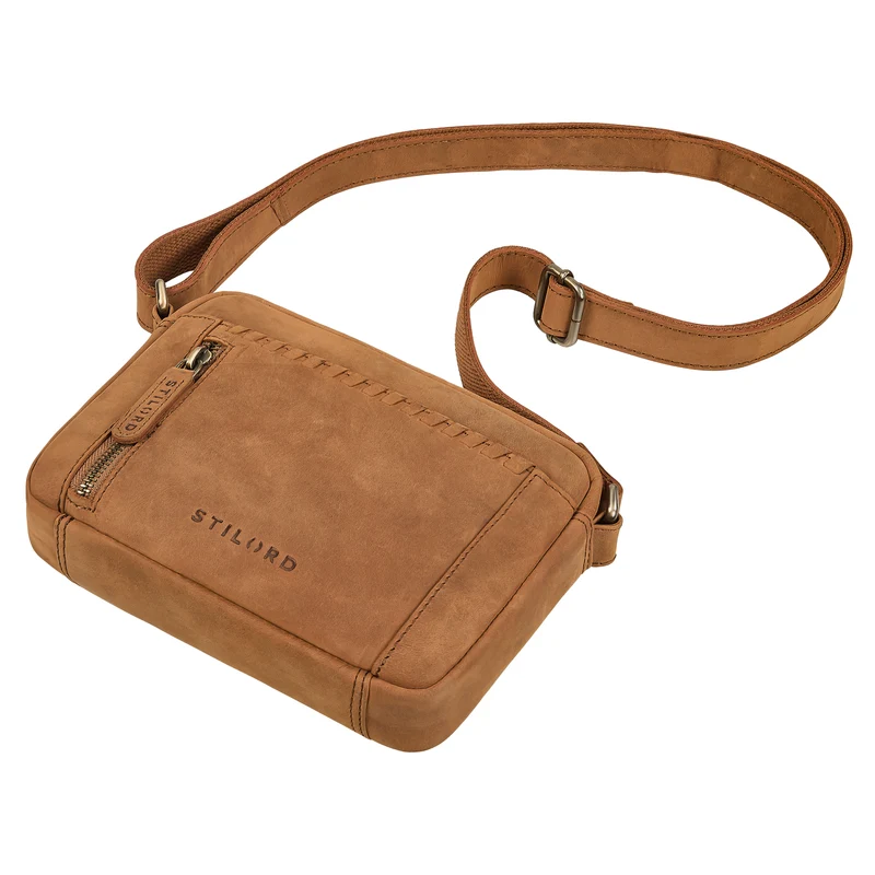 "Marisa" Boho Umhängetasche Damen klein Leder Crossbody Bag