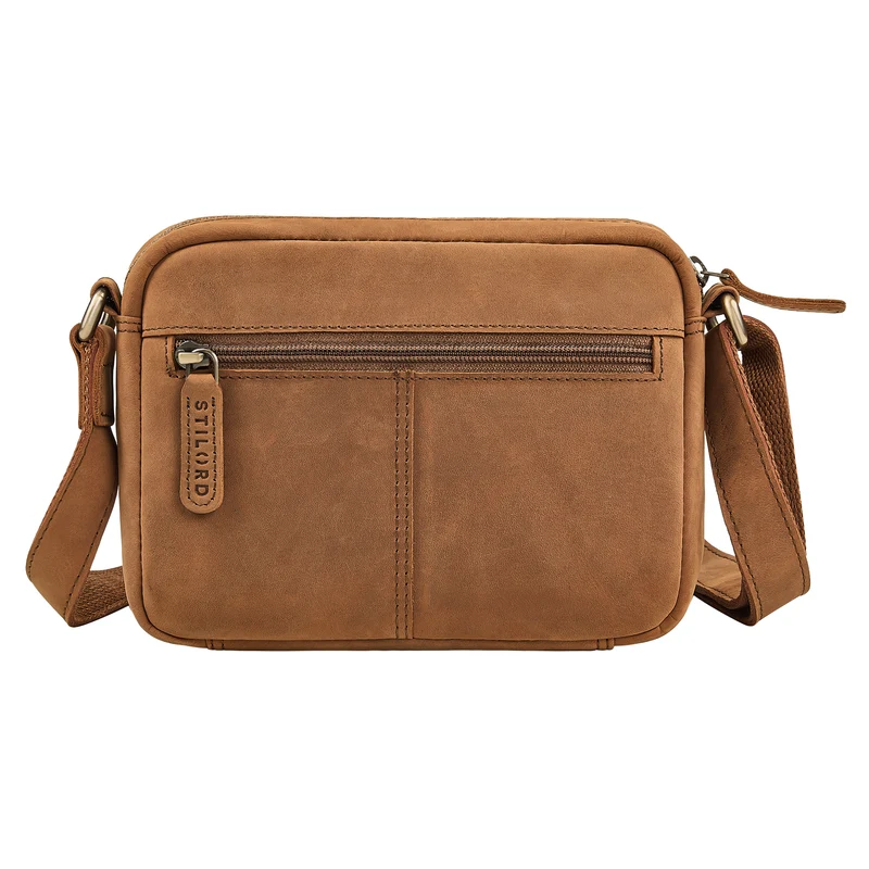 "Marisa" Boho Umhängetasche Damen klein Leder Crossbody Bag