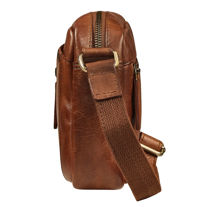 "Marisa" Boho Umhängetasche Damen klein Leder Crossbody Bag