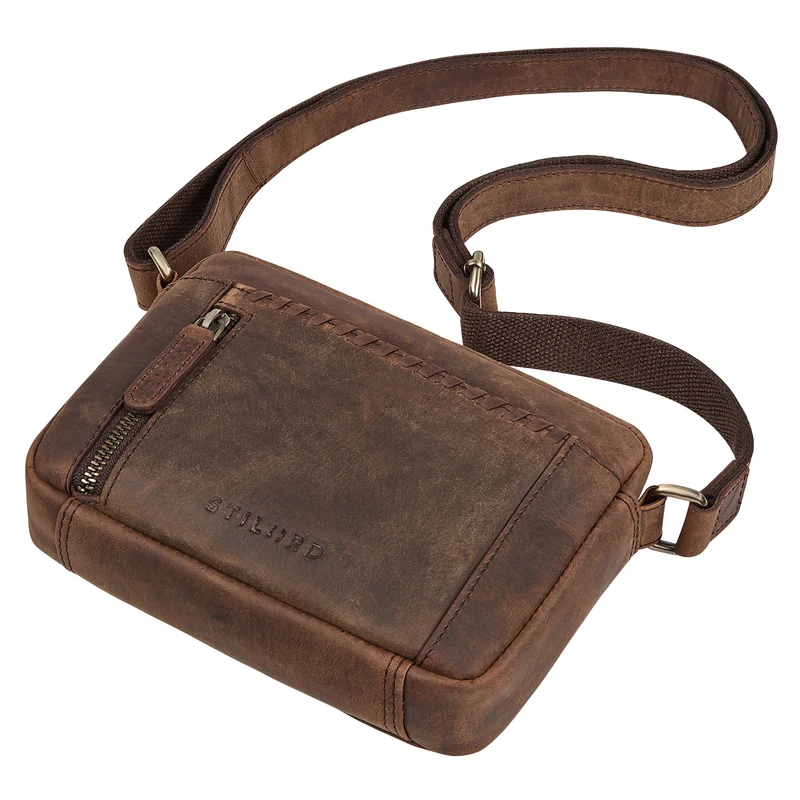 "Marisa" Boho Umhängetasche Damen klein Leder Crossbody Bag